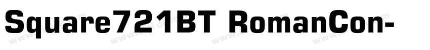 Square721BT RomanCon字体转换